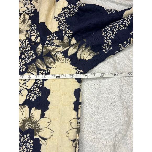 Chinese Style Trench Coat, Blue and White, size Large, NWOT Elegant ethnic - Picture 10 of 13